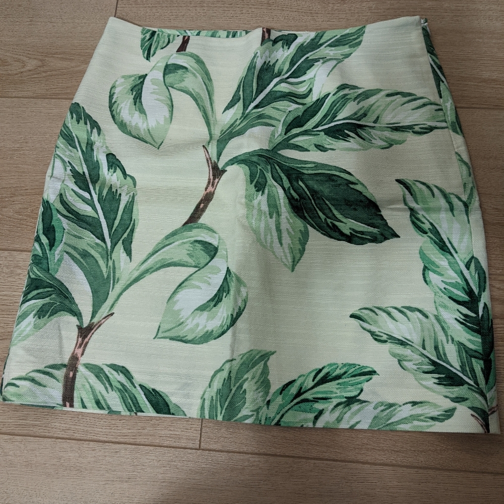 Ann Taylor Palm Print Skirt